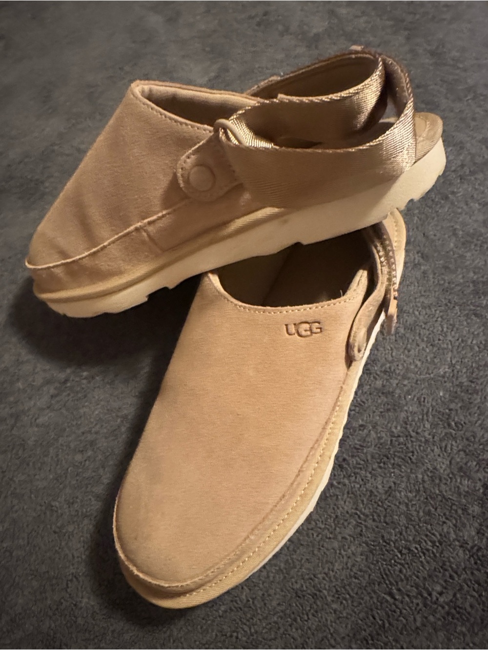 UGG Men’s Tan Suede Slip-On Clog